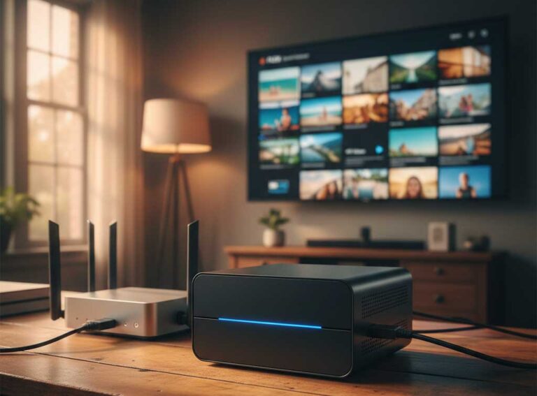 Home cloud con NAS e server Plex per streaming foto video su TV e backup automatico smartphone 2026