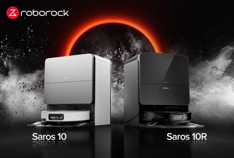 Roborock Saros 10 vs 10R con le rispettive docking station automatiche
