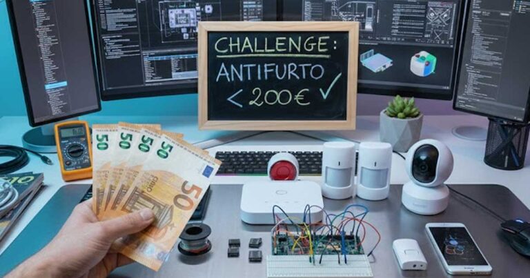 antifurto casa fai da te con 200 euro scrivania con dispositivi di sicurezza smart